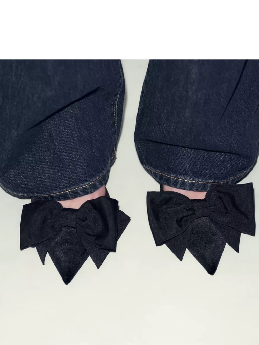 NWOT ZARA KITTEN HEEL BOW SLINGBACKS 💋 - Picture 2 of 5
